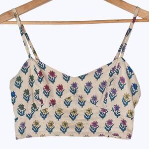 VTG Y2K Wet Seal Crop Top Spaghetti Strap Top Women's M Smocked Festival‎ Boho